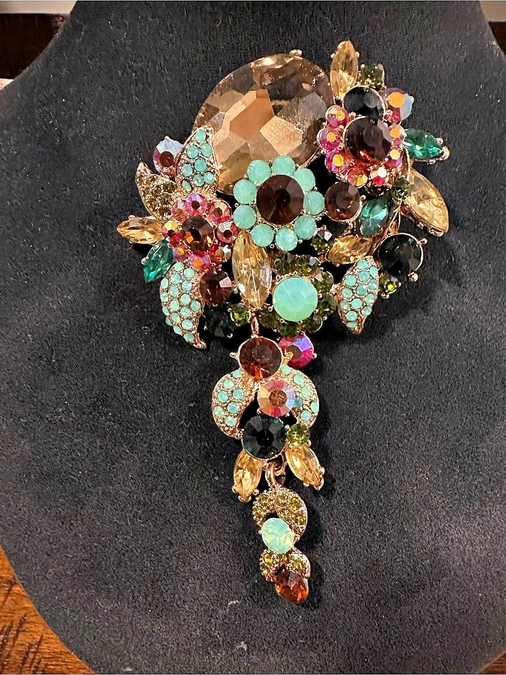 Multicolor Statement Brooch